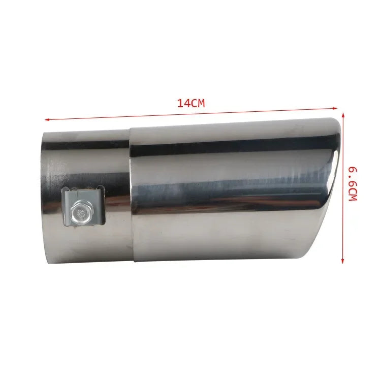 Accesorios para coche, manguito de tubo de escape para automóvil, silenciador de garganta trasera, silenciador dorado, tubo de escape modificado de acero inoxidable