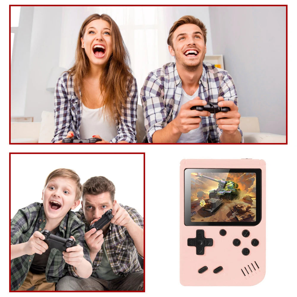 Consola de videojuegos portátil Retro, pantalla TFT de 3,5 pulgadas, consola de juegos nostálgicos integrada de 500 juegos, 1020mAh para niños y adultos