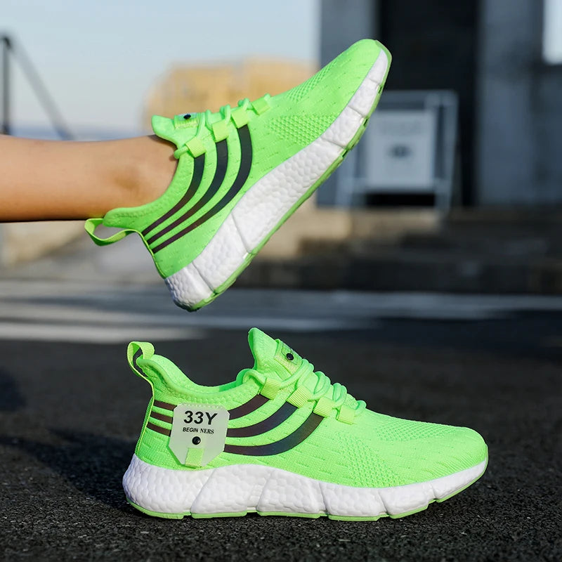 Zapatos deportivos informales para hombre, zapatillas ligeras transpirables, zapatillas de correr negras de malla para exteriores, zapatillas deportivas para correr Tenis para caminar