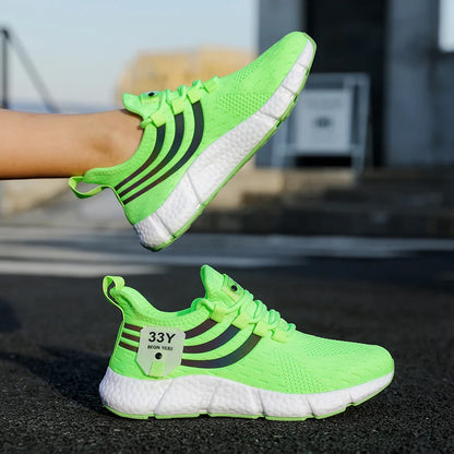 Zapatos deportivos informales para hombre, zapatillas ligeras transpirables, zapatillas de correr negras de malla para exteriores, zapatillas deportivas para correr Tenis para caminar