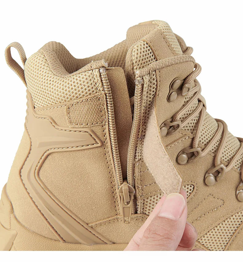 Botas de entrenamiento de combate tácticas mejoradas para hombre, zapatos de senderismo de respuesta rápida antidesgaste para acampar al aire libre, zapatillas de pesca y caza para hombre