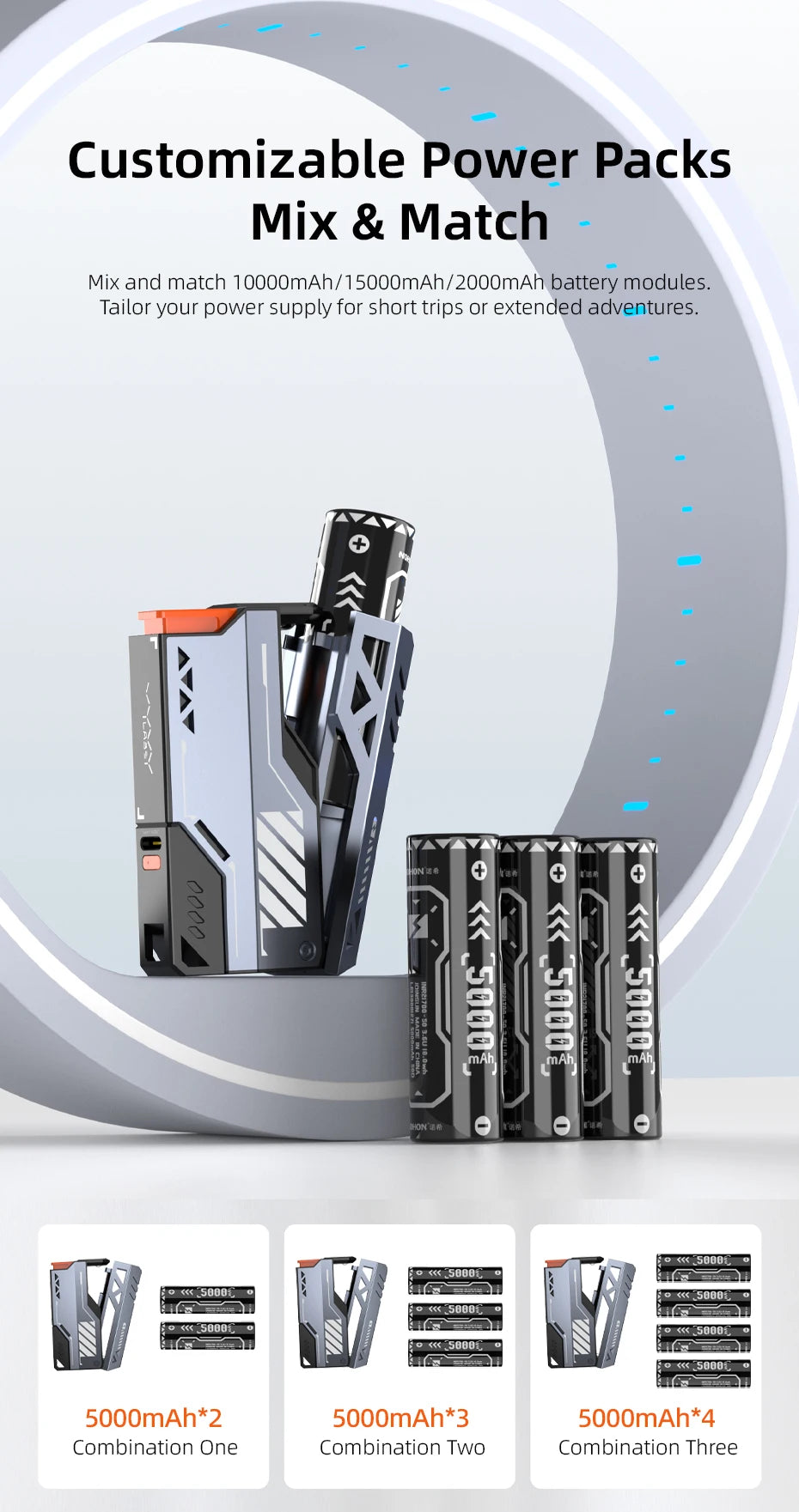 VYVYLABS 30000mAh banco de energía CCC desmontable cargador rápido 22,5 W cargador portátil inalámbrico 21700 PowerBank para batería de repuesto iP 17