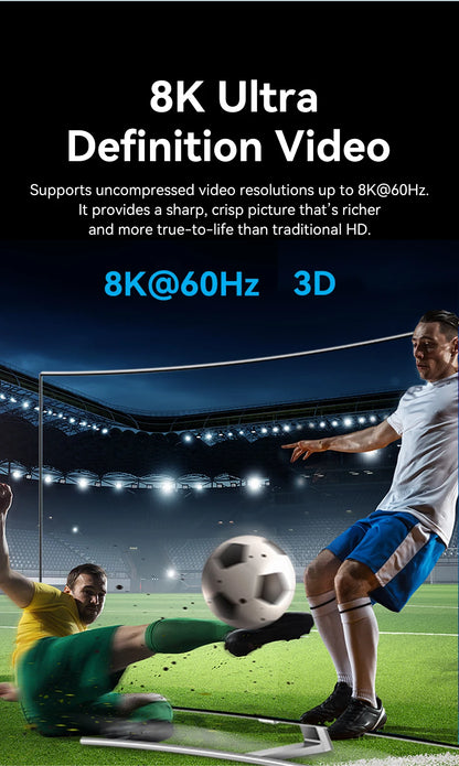 Vention HDMI 2,1 divisor 8K 60Hz 4K120Hz bidireccional 2 en 1 salida para TV Xiaomi Xbox PS4 5 Monitor compatible con HDMI conmutador HDMI