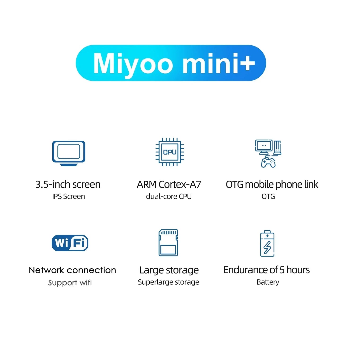 Consola de juegos portátil Retro MIYOO Mini Plus V2 Mini + pantalla IPS consola de videojuegos clásica sistema Linux regalo para niños