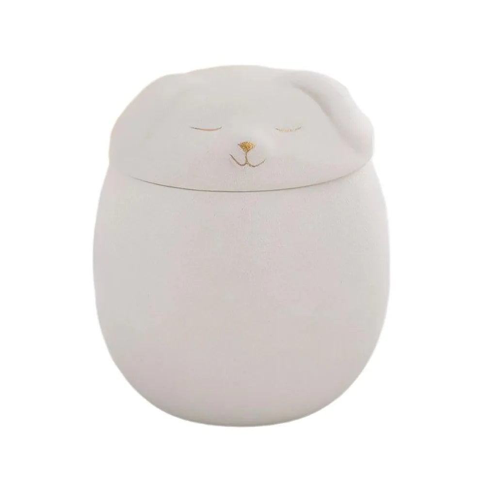 Urna funeraria de cerámica para mascotas, bonita caja de almacenamiento de cenizas de 200ml, tarro sellado a prueba de humedad, urnas de cremación para perros y gatos, suministros para perros