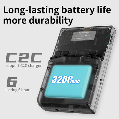 ANBERNIC-consola de juegos portátil RG40XXV, pantalla IPS de 4 pulgadas, Joystick RGB, reproductor de vídeo E-book, compatible con transmisión WIFI, salida HDMI