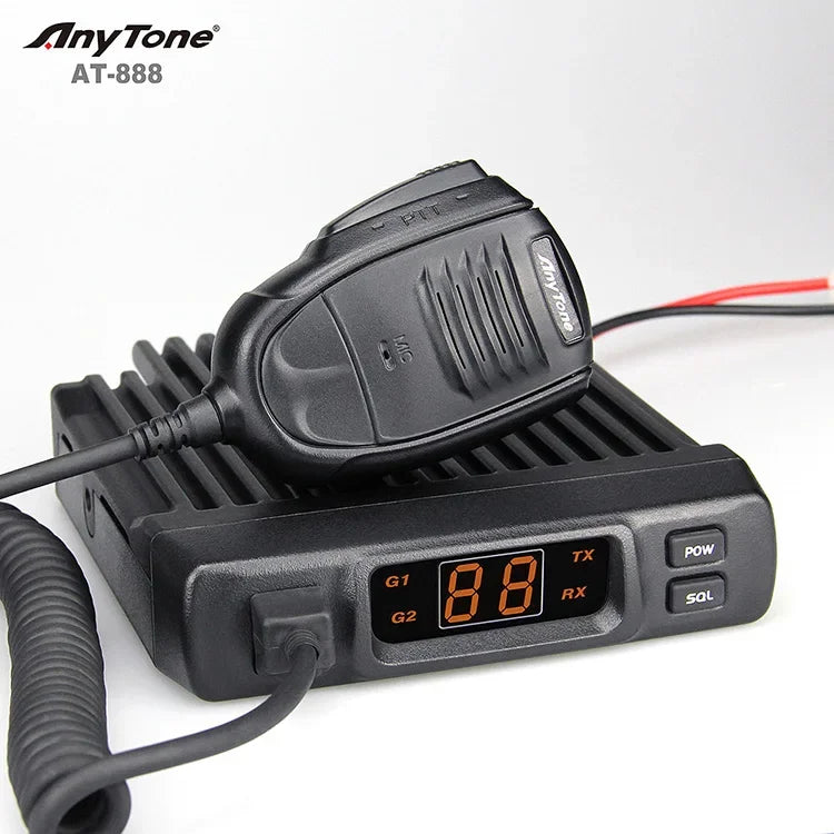 888 Walkie Talkie CB Radio Vehículo Montado Radio Bidireccional Transceptor VHF UHF Radio de Coche