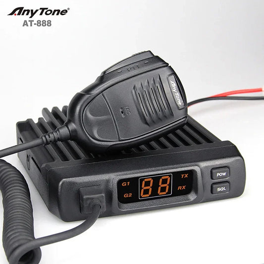 888 Walkie Talkie CB Radio Vehículo Montado Radio Bidireccional Transceptor VHF UHF Radio de Coche