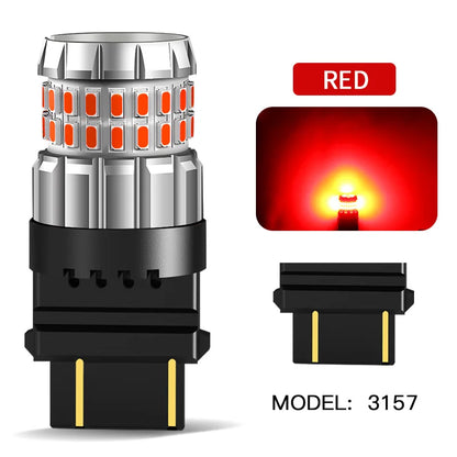 2 uds Canbus luz LED de circulación diurna bombilla DRL 3157 P27/7W T25 para Jeep Compass 2011-2016 Grand Cherokee 2011 2012 2013