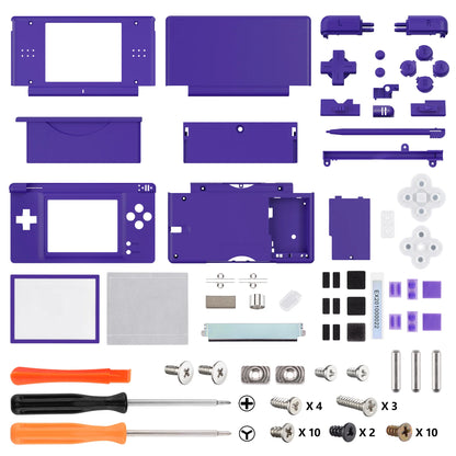 eXtremeRate Carcasa completa de repuesto para Nintendo DS Lite, funda con botones, lente de pantalla para NDSL - Serie única
