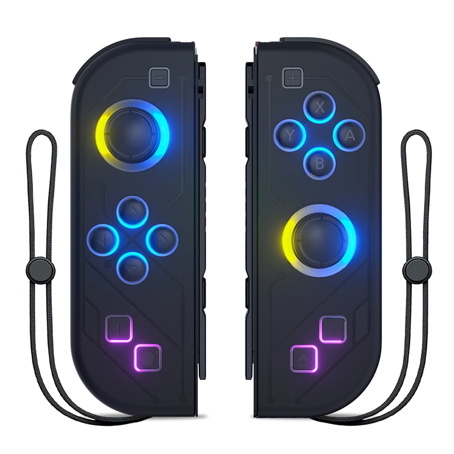 Joypad para for Nintendo Switch/OLED/Lite-vibración Turbo Wake-up FUNC NO Drift, controlador inalámbrico L/R mango luz RGB