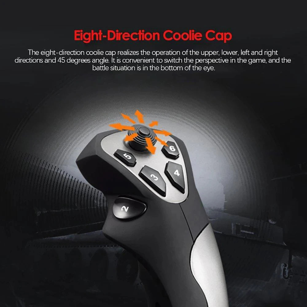 Controlador de simulación de vuelo PXN-2113 Pro, Joystick para PC, accesorios de juego de escritorio