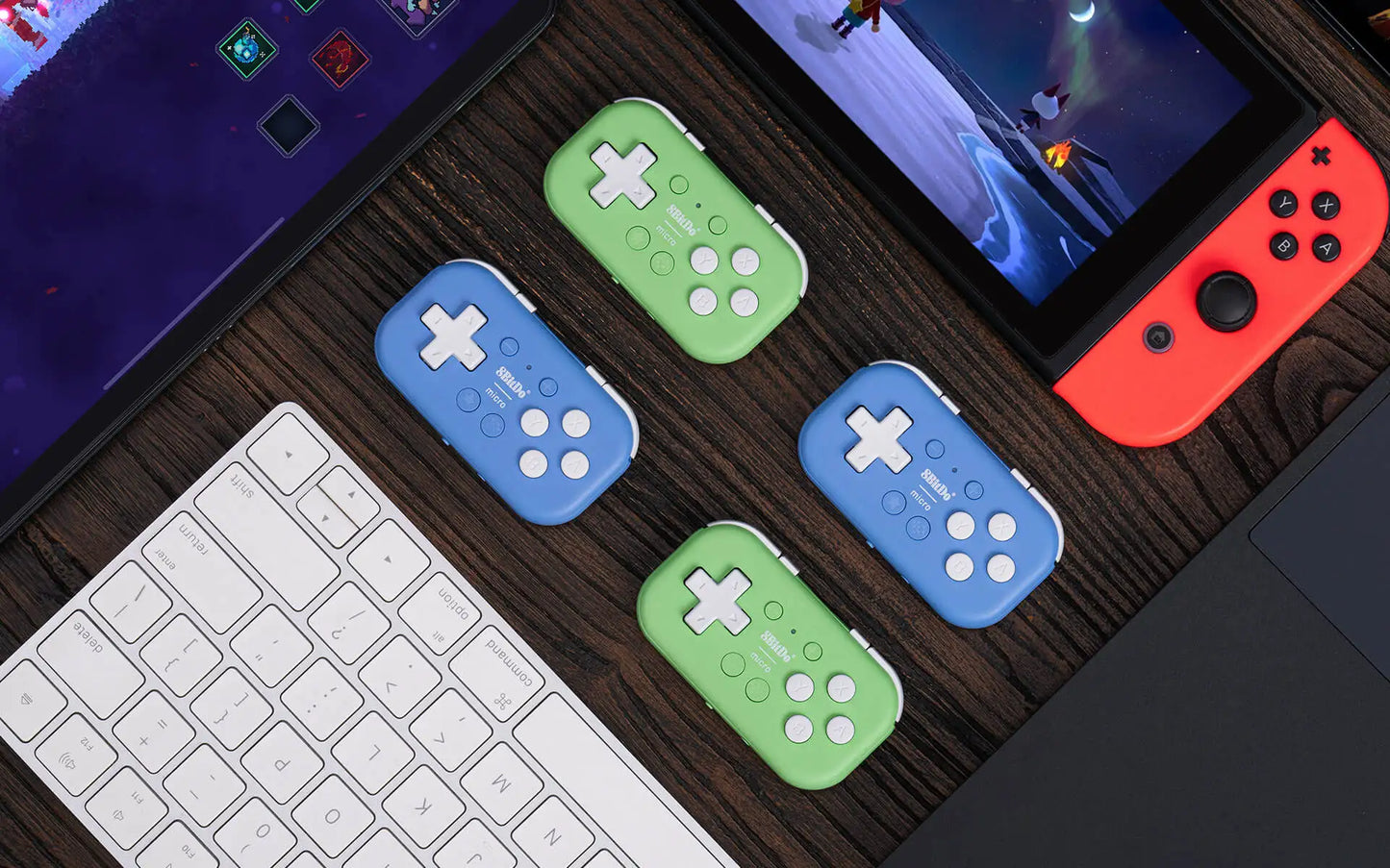 8bitdo-mando inalámbrico Micro Bluetooth para Nintendo Switch, controlador de juego para Windows, Android, macOS, iOS, iPadOS, Raspberry Pi