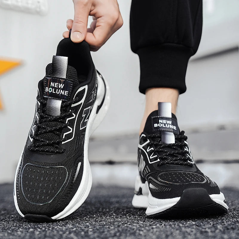 Zapatillas de correr originales para hombre y mujer, zapatillas informales transpirables de malla plana ligera de EVA, zapatillas de tenis de diseño de lujo para Unisex