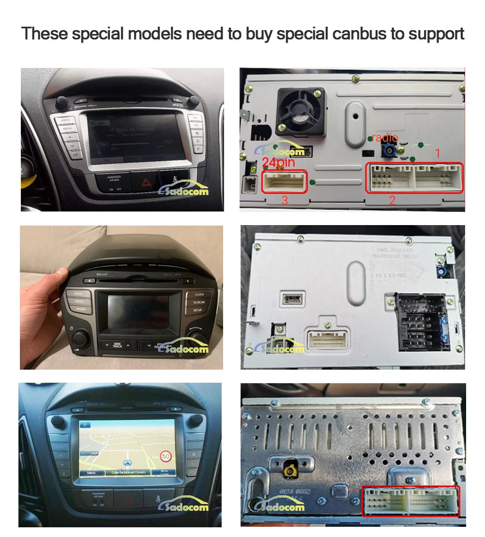 7 "Carplay DSP IPS Android 13,0 8GB + 128GB 8 núcleos reproductor Multimedia GPS Radio Wifi para Hyundai Tucson 2 LM IX35 2009-2015