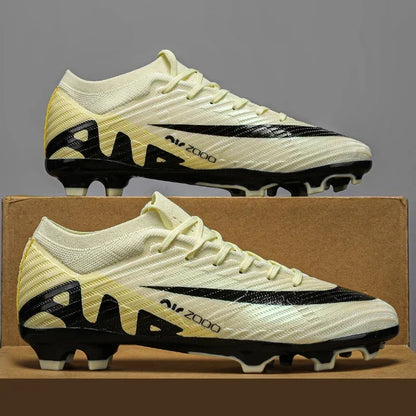 Nuevas zapatillas de deporte para hombre, botas de fútbol, botines de fútbol de caña media, zapatos de fútbol antideslizantes de alta calidad, superventas, FG/TF, fútbol sala interior