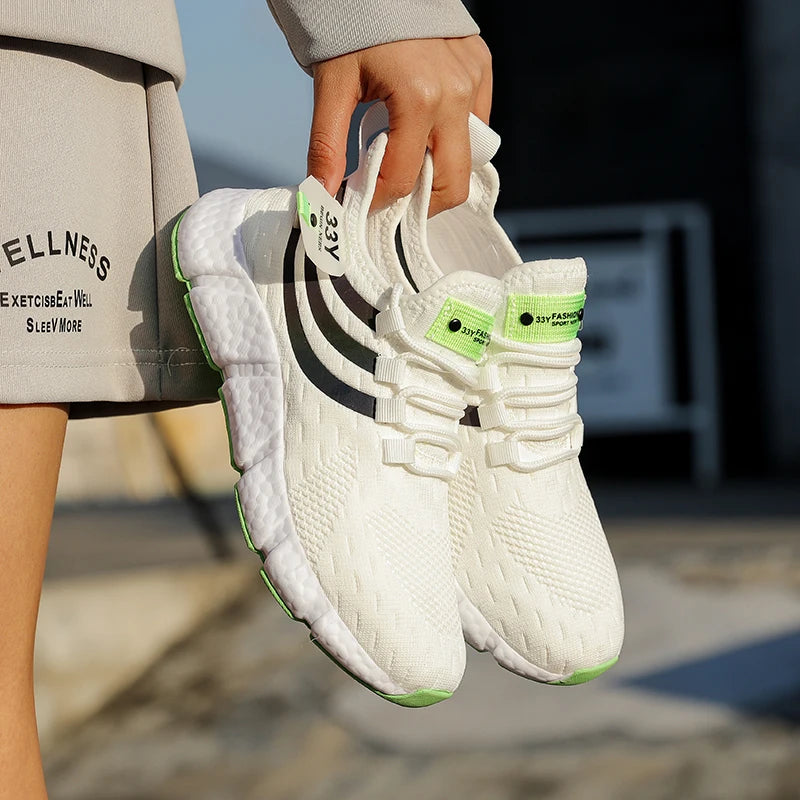 Zapatos deportivos informales para hombre, zapatillas ligeras transpirables, zapatillas de correr negras de malla para exteriores, zapatillas deportivas para correr Tenis para caminar