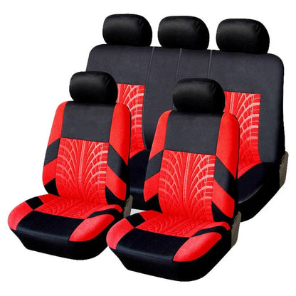 Juego de fundas de asiento de coche bordadas, protección Universal para asiento de coche Dacia Duster Sandero Renault Clio Fiat Panda Lancia Ypsilon