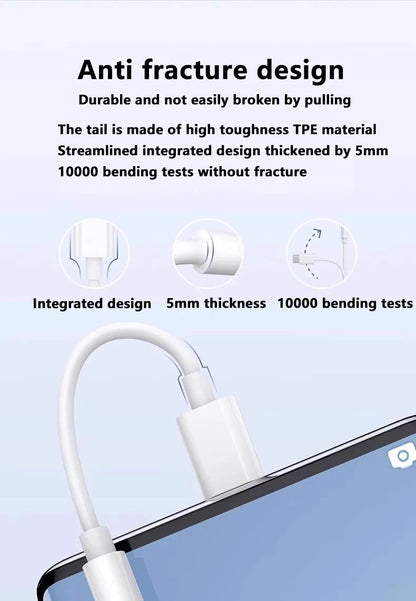 Adaptador USB tipo C a 3,5 Jack para auriculares USB-C 3,5 convertidor de Cable de Audio de 5mm para IPhone 15 15 Pro MAX Samsung Galaxy Huawei Xiaomi
