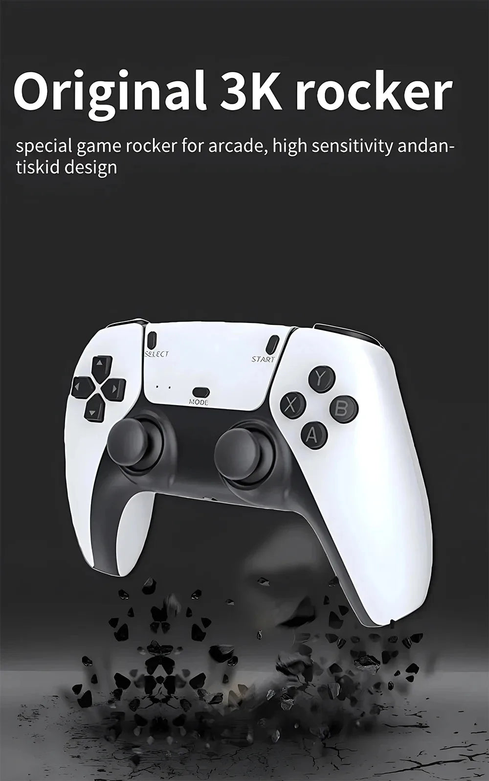 128G Game Stick M15 4K Video TV consola de juegos Gamepads inalámbricos Videojuego 64G 40000 +/50000 + juegos Arcade clásicos HD dos jugadores