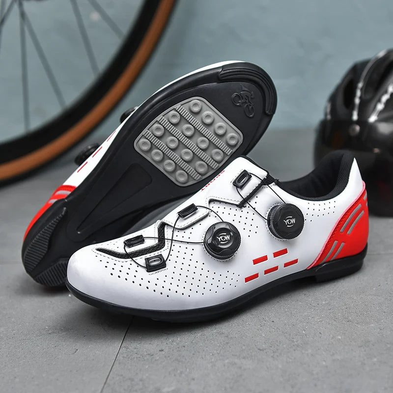 Nuevas zapatillas de ciclismo para hombre, zapatillas de ciclismo de carretera unisex, zapatillas antideslizantes para bicicleta de montaña, carreras, al aire libre, zapatillas de bicicleta de montaña para mujer