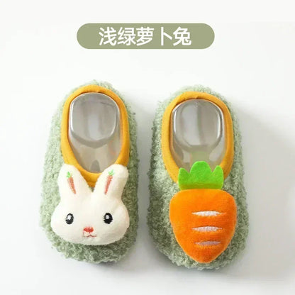 Zapatos de invierno para niños, zapatillas para bebés, zapatos cálidos de felpa para niños y niñas, zapatos antideslizantes suaves para guardería, zapatos escolares para niños