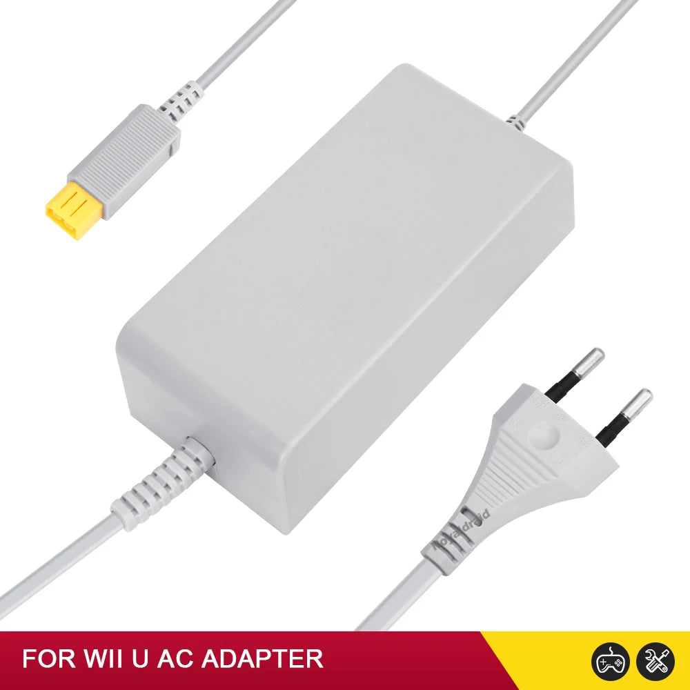Nuevo para Nintendo Wii U WiiU juego Consol adaptador 100-240V 15V 5A fuente de alimentación de pared para el hogar adaptador de cargador de CA enchufe UE EE. UU. de alta calidad