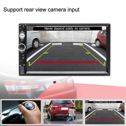 Podofo 2 din Radio de coche 7 "HD Autoradio reproductor Multimedia 2DIN pantalla táctil Auto audio estéreo de coche MP5 Bluetooth USB TF FM cámara