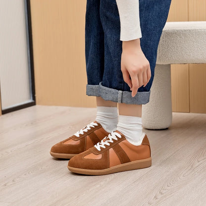 AIYUQI, zapatillas de deporte para mujer, novedad de 2025, zapatos de entrenamiento moral de cuero genuino para mujer, zapatos planos informales de primavera para mujer