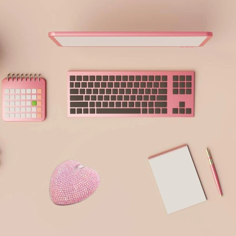 Forma corazón mouse inalámbrico mouse ergonómico para comodidad adecuada para todos los usuarios para establecer x7JC
