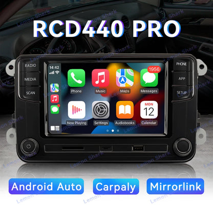 RCD440PRO Carplay Radio de coche para VW PQ Passat B5 B6 Golf MK5 MK6 Jetta 5 6 CC POLO Noame Android Auto Bluetooth MIB Multimedia