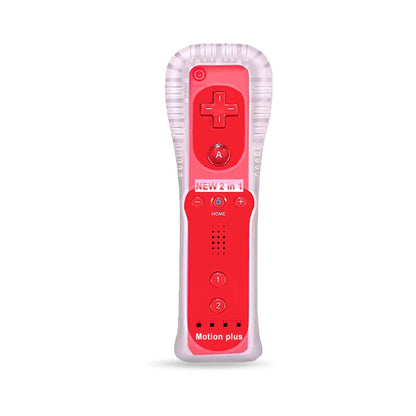 Un par de mandos a distancia con controlador Nunchuck para juegos Wii Control para consola Wii Gamepad inalámbrico con Motion Plus