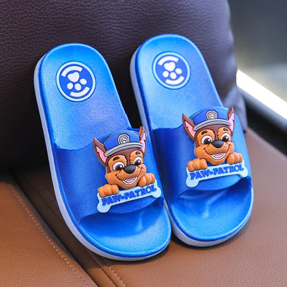 Zapatillas de Verano de la patrulla canina auténtica para niños y niñas, zapatos de playa antideslizantes, zapatillas de bebé