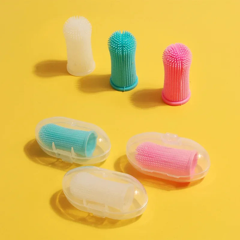 Cepillo de dientes súper suave para perros, limpieza de dientes, cuidado del aliento, cepillo de dientes de silicona no tóxico, cepillo de dientes para perros y gatos, productos para mascotas