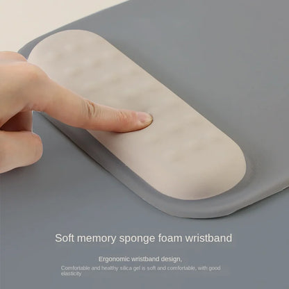 Alfombrilla de ratón con reposamuñecas, base de silicona antideslizante ergonómica, accesorios para juegos, alfombrilla para ratón, alfombrilla para muñeca de espuma viscoelástica