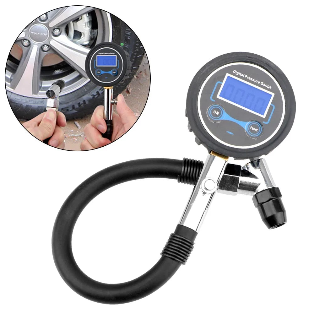 Probador de neumáticos Digital con pantalla LCD, herramientas de reparación de neumáticos, medidor de presión de neumáticos automático para coche, camión, vehículo, motocicleta, alta precisión