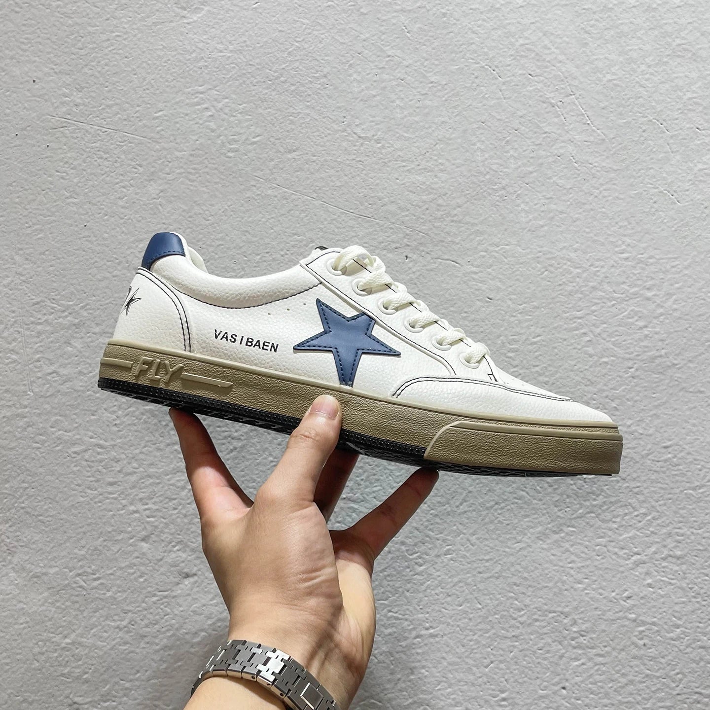 Zapatos Planos de Hombre Estilo Nuevo, Zapatos Deportivos Coreanos de Moda, Zapatos Casus con Tacón Plano, Punta Redonda y...
