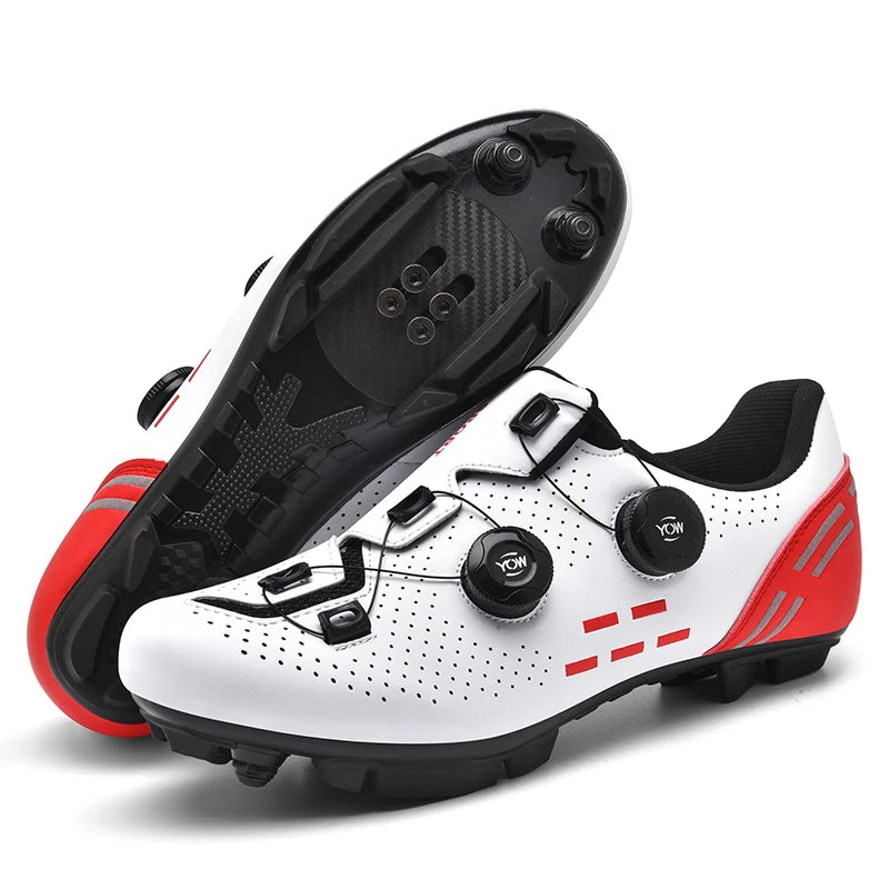 Nuevas zapatillas de ciclismo para hombre, zapatillas de ciclismo de carretera unisex, zapatillas antideslizantes para bicicleta de montaña, carreras, al aire libre, zapatillas de bicicleta de montaña para mujer