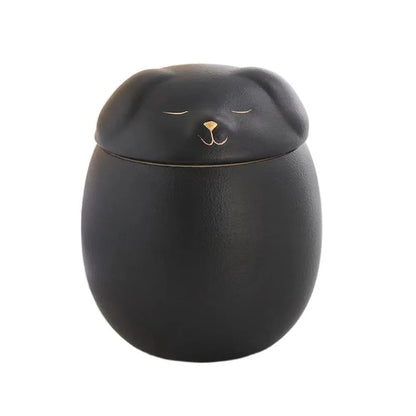 Urna funeraria de cerámica para mascotas, bonita caja de almacenamiento de cenizas de 200ml, tarro sellado a prueba de humedad, urnas de cremación para perros y gatos, suministros para perros