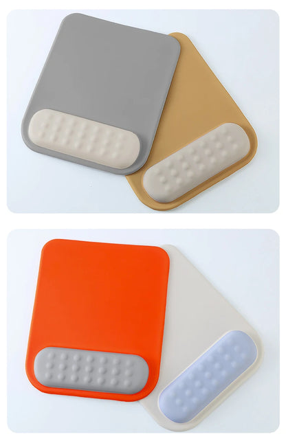 Alfombrilla de ratón con reposamuñecas, base de silicona antideslizante ergonómica, accesorios para juegos, alfombrilla para ratón, alfombrilla para muñeca de espuma viscoelástica