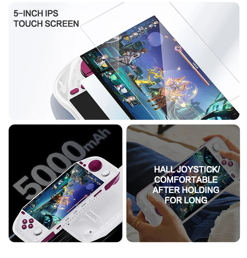 2025 E6MAX Android prácticos jugadores de juegos portátiles pantalla táctil de 8 núcleos y 64 bits 4 + 32GB Retro nostálgico máquina de juego de pantalla de 5 pulgadas