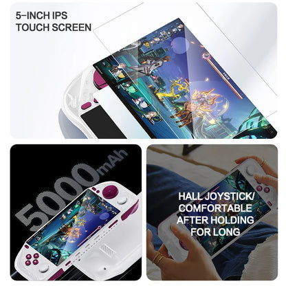 2025 E6MAX Android prácticos jugadores de juegos portátiles pantalla táctil de 8 núcleos y 64 bits 4 + 32GB Retro nostálgico máquina de juego de pantalla de 5 pulgadas