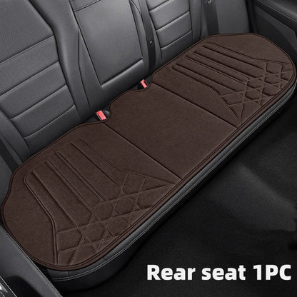 Funda transpirable para asiento de coche, cojín de soporte para asiento frontal de gamuza suave, estilo chaleco de moda, protección para asiento de coche, accesorios interiores