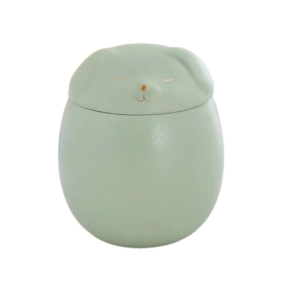 Urna funeraria de cerámica para mascotas, bonita caja de almacenamiento de cenizas de 200ml, tarro sellado a prueba de humedad, urnas de cremación para perros y gatos, suministros para perros