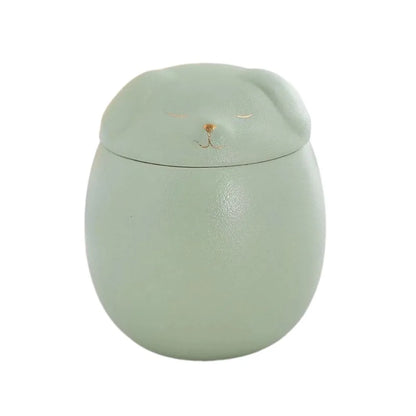 Urna funeraria de cerámica para mascotas, bonita caja de almacenamiento de cenizas de 200ml, tarro sellado a prueba de humedad, urnas de cremación para perros y gatos, suministros para perros