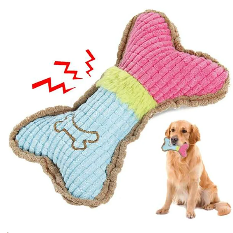 1 juguetes chirriantes para perros, juguete para masticar para perros de peluche con huesos para cachorros de razas pequeñas y medianas, masticadores agresivos para mascotas, juego de limpieza de dientes