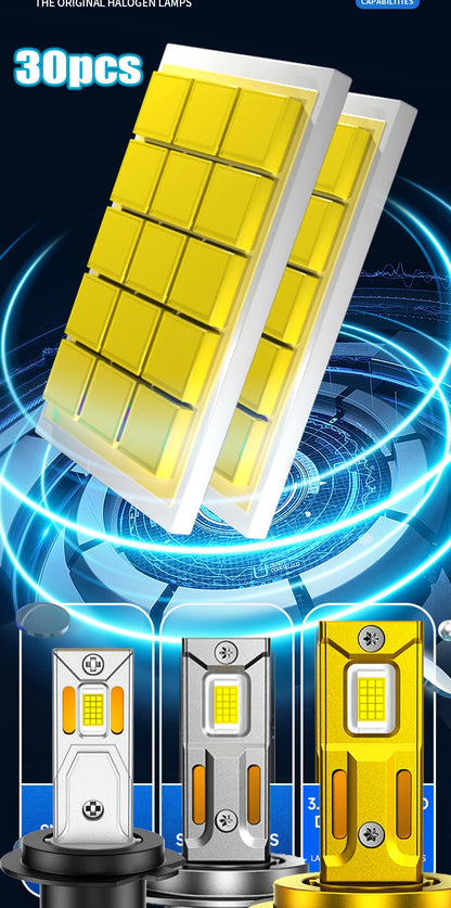 ZTZPIE-bombilla Led Canbus 6000K HB3 HB4 9005 9006 H1 H11, 30 piezas, CSP 9985, lámpara H7 H4, Faro de coche, luz antiniebla, 300W, 30000LM, 12V