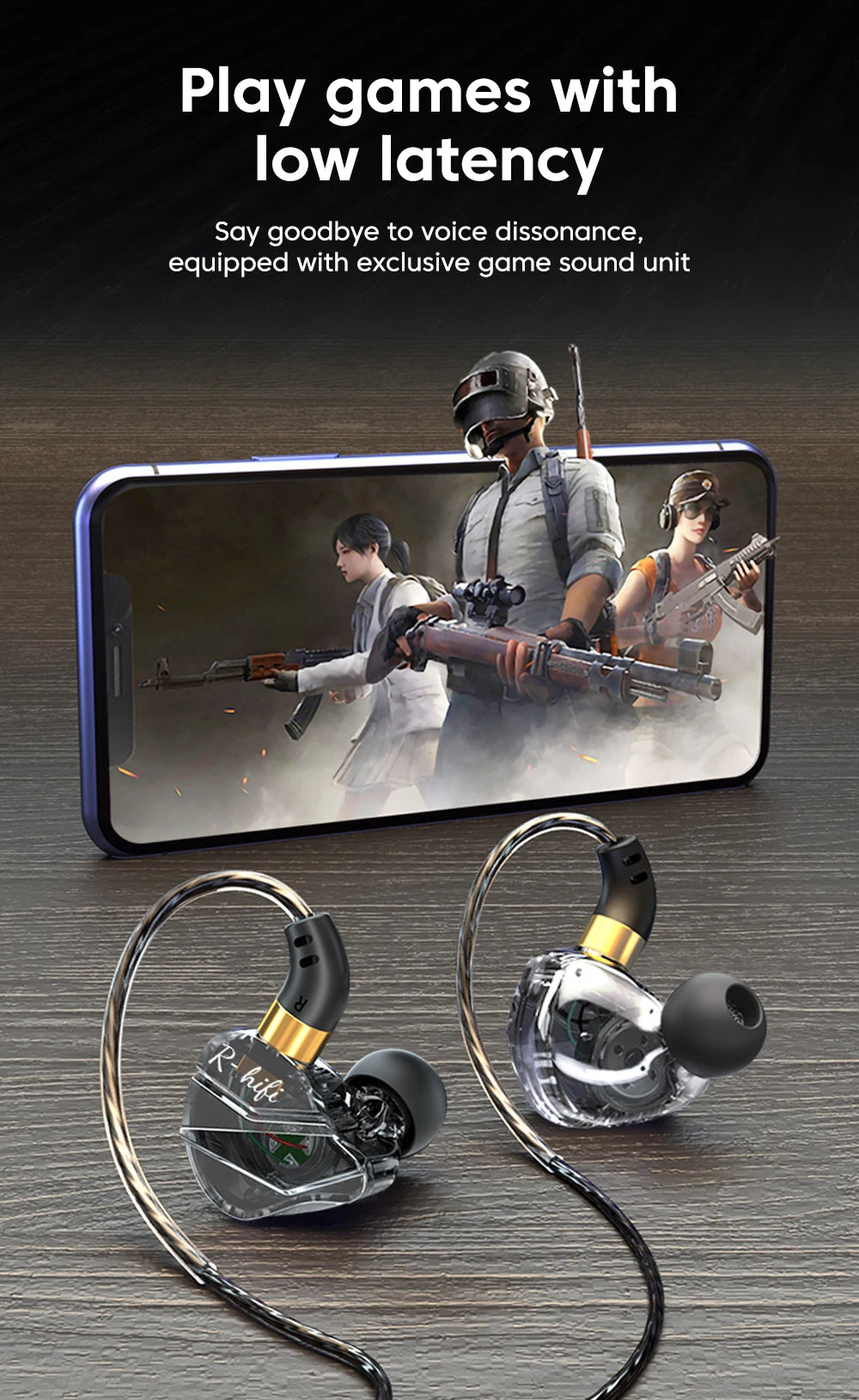 OLAF 3,5mm Jack tipo C enchufe auriculares con cable auriculares de graves HIFI auriculares intrauditivos Gamer auriculares manos libres para Xiaomi Huawei Samsung