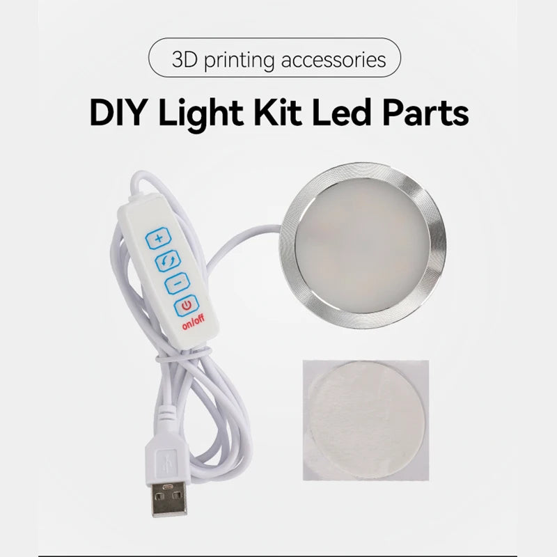 Para Bambu Lab Kit de lámpara Led 001 Hardware piezas de impresión 3d Kit de luz Bambulab modelo de piezas de luz Led