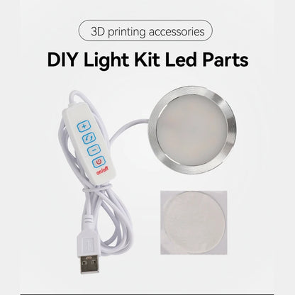 Para Bambu Lab Kit de lámpara Led 001 Hardware piezas de impresión 3d Kit de luz Bambulab modelo de piezas de luz Led